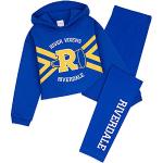 Riverdale Kleding voor meisjes, cropped hoodie en leggingset River Vixens Merchandise (13-14 jaar, blauw)