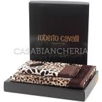 Bruine Badstoffen Roberto Cavalli Handdoeken sets  in 60x110 2 stuks 