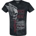 Rock Zwarte rock rebel by emp T-shirts  in maat 5XL voor Heren 
