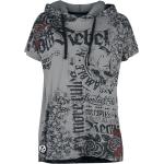 Rock Grijze rock rebel by emp T-shirts met opdruk Ronde hals  in maat 5XL voor Dames 