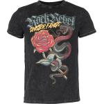 Retro Zwarte rock rebel by emp T-shirts met opdruk Ronde hals  in maat L voor Heren 
