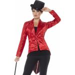 Rode pailletten circus jas voor dames 44-46 (L) -