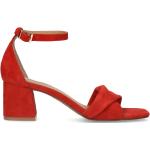 Rode Sandalen hoge hak  in 40 met Gespsluiting in de Sale voor Dames 