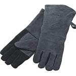 RÖSLE Barbecuehandschoenen, hoogwaardige leren handschoenen ter bescherming tegen brandwonden, leer, universele maat 24/XL, grijs/zwart