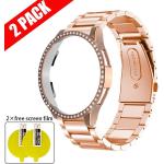 Multicolored Metalen Horlogebanden met Roestvrij Staal Armband met Gesp voor Dames 