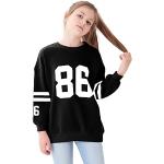 Casual Zwarte Kinder hoodies voor Meisjes 
