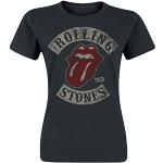Zwarte Rolling Stones T-shirts  in maat L voor Dames 