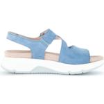 Blauwe Lichtgewicht Gabor Rollingsoft Platte sandalen  in maat 37 voor Dames 