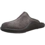 Romika Mokasso 220 Pantoffels voor heren, echt leer, comfortabele corduroy-slippers van badstof, zwart 100, 48 EU Weit