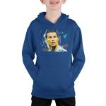 Ronaldo Cadeaus voor Jongens Meisjes Kids Hoodie Sweatshirt Voetbal Geschenken Navy L, marineblauw, 9-11 jaar