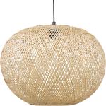 Beige Bamboe Dimbare Alterego Design Etnische Design hanglampen Rond met motief van Bamboe 