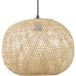 Beige Bamboe Dimbare Alterego Design Gevlochten Design hanglampen Rond met motief van Bamboe 
