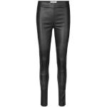 Zwarte Leren rosemunde Skinny pantalons  in maat XL voor Dames 