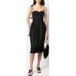 Rosie Assoulin Midi-jurk met sweetheart hals - Zwart