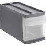 Rotho Systemix Ladebox 1 lade, Kunststof (PP) BPA-vrij, antraciet/transparant, S (39.5 x 17.0 x 20.3 cm)