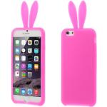 Roze Siliconen iPhone 6 / 6S  hoesjes met motief van Konijn 