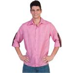 Roze geruite blouse voor heren