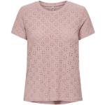 Roze Polyester Jacqueline de Yong Effen T-shirts Ronde hals  in maat S in de Sale voor Dames 