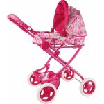 Roze Metalen Poppenwagens 2 - 3 jaar met motief van Vlinder voor Kinderen 