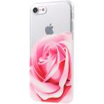 Roze Siliconen Bloemen iPhone 8 hoesjes type: Hardcase met motief van Roos 
