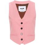 Roze Polyester Stretch MSGM Gilets  in maat S in de Sale voor Dames 