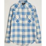 Cowboy Donkerblauwe Flanellen Ralph Lauren Shirts  in maat XXL met Studs voor Heren 