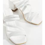 Witte Sandalen hoge hak  voor de Zomer met Hakhoogte 3cm tot 5cm in de Sale voor Dames 