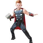 Rubie's 640836 M Marvel Avengers Thor Deluxe kinderkostuum, jongens, medium, rood