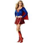Rubie's 3 888239 - Dameskostuum Supergirl (jurk met cape, riem, laarzenmanchetten) X-Small blauw/rood