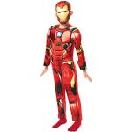Rubie's 640887 9-10 Officiële Marvel Avengers Iron Man Deluxe Kostuum, Kids ', One Size (Leeftijd 9-10 jaar, Hoogte 140 cm)
