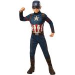 Rubie's Officieel kostuum Captain America, Avengers Endgame, klassiek, kindermaat M, 5-7 jaar, lichaamslengte 132 cm