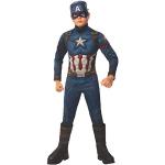 Rubie's Officieel luxe kostuum Captain America, Avengers Endgame, kindermaat S, 3-4 jaar, lichaamslengte 117 cm