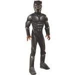 Rubie's Officieel luxe kostuum Black Panther, Avengers, kindermaat M, 5-7 jaar, lichaamslengte 132 cm