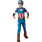 Rubie's Officieel Marvel-kostuum klassiek "Captain America" - maat L - 9-10 jaar 152cm - I-702563L
