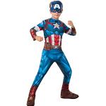 Rubie's Officieel Marvel-kostuum klassiek "Captain America" - maat L - 9-10 jaar 152cm - I-702563L