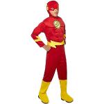 Rubie's Officiële DC Superheld The Flash Deluxe Kinderkostuum, kindmaat klein, leeftijd 3-4 jaar