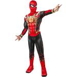 Rubie's Officiële Marvel Iron Spider-Man No Way Home Deluxe Childs Zwart Goud & Rood Kostuum Kinderen Superheld Fancy Dress, Zwart, Goud & Rood, 3-5 Jaren