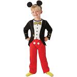 Rubie's Officiële Mickey Mouse Smoking Jongens Fancy Dress Kinder Disney Kostuum Outfit + Oren, Maat Small