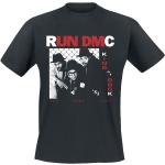 Rock Zwarte Run-DMC Effen T-shirts Ronde hals  in maat L voor Heren 