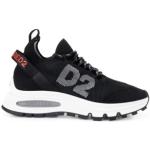 Zwarte Polyurethaan DSQUARED2 Lage sneakers  in 40 in de Sale voor Heren 