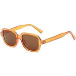 Retro Oranje Oversized zonnebrillen  in Onesize voor Heren 