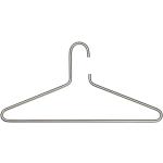 RVS design kledinghanger 3 st. Spinder Design Senza