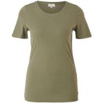 Kaki s.Oliver T-shirts met ronde hals Ronde hals  in maat XL voor Dames 