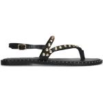 Zwarte Sacha Platte sandalen  in 39 met Hakhoogte tot 3cm met Gespsluiting met Studs in de Sale voor Dames 