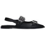 Zwarte Sacha Slingback schoenen  voor de Zomer  in 38 met Hakhoogte tot 3cm met Gespsluiting in de Sale voor Dames 