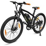 Zwarte Hybride fietsen  in 27,5 inch met motief van Fiets voor Dames 