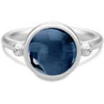 Blauwe Zilveren Julie Sandlau Ring met stenen  in 48 voor Dames 