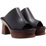 Zwarte Rubberen Salvatore Ferragamo Sleehak sandalen voor Dames 
