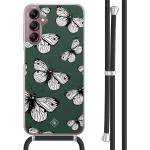 Groene Acryl Casimoda Samsung hoesjes met motief van Vlinder 