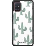 Groene Siliconen Casimoda Samsung Galaxy A51 Hoesjes type: Hardcase met motief van Cactus 